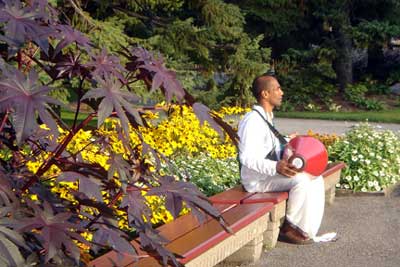 Hare Krishna in the garden